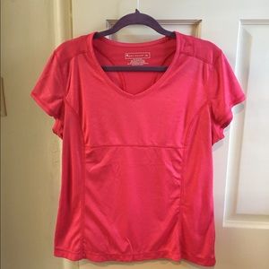 Coral Pink Tek Gear Workout Top